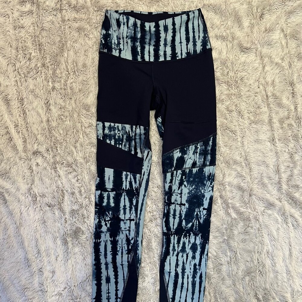 The North Face Running Workout Leggings, Size Small, Blue, Like New